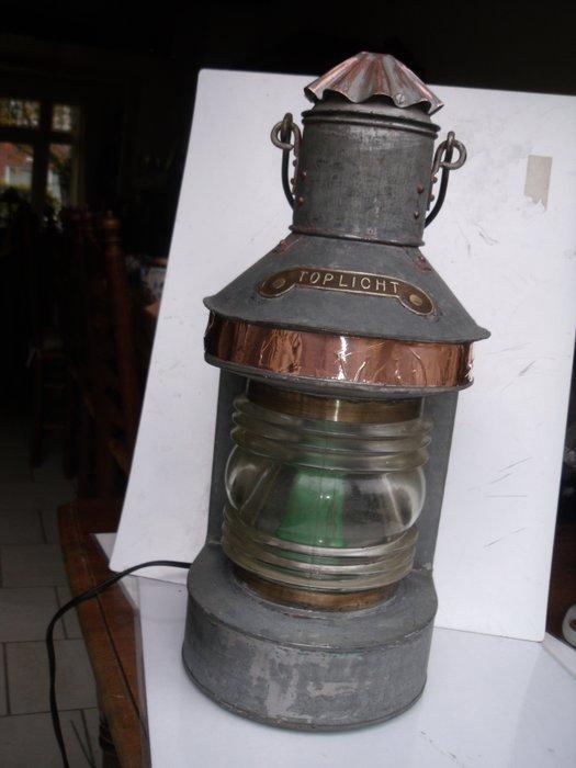 Anchor lamp - IJzer, Koper, Antiek en Kunst, Curiosa en Brocante
