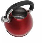 King Hoff KH-1212 fluitketel RVS metallic rood 3.4 Liter -, Ophalen of Verzenden, Nieuw