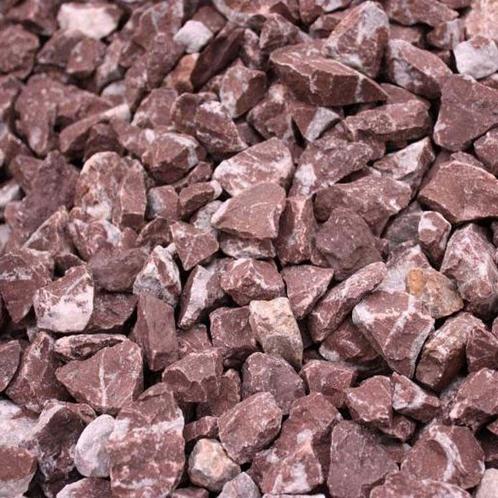 Rouge Belge breuksteen 6 - 9 cm | 500 KG, Tuin en Terras, Schuttingen, Minder dan 3 meter, Nieuw, 1 tot 2 meter, Verzenden