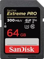 SanDisk - SDXC Extreme Pro SD Kaart 64 GB - UHS-II - 300MB/s, Verzenden, Nieuw