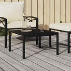 Tuintafel Zwart 60x60cm - Retourdeal - 35% Korting!, Tuin en Terras, Ophalen of Verzenden, Nieuw, Metaal