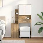 vidaXL Kaptafel artisanaal eikenkleurig 80 x 35 x 132 cm, Huis en Inrichting, Verzenden, Nieuw
