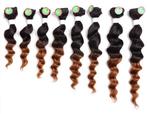 Smart Human Hair Caribbean Deep 8pcs One Pack Full Head, Sieraden, Tassen en Uiterlijk, Nieuw, Pruik of Haarverlenging, Verzenden