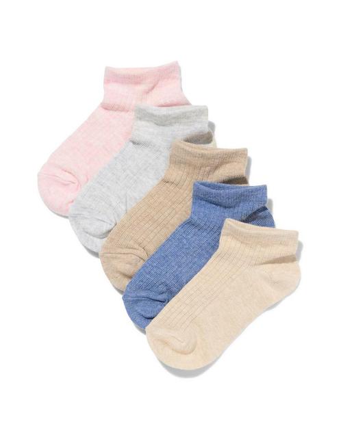 HEMA Kinder enkelsokken rib - 5 paar roze, Kinderen en Baby's, Kinderkleding | Overige, Nieuw, Verzenden