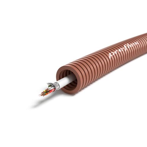 Preflex flexbuis alarm 4 x 0,22mm2 16mm – 100 meter, Doe-het-zelf en Verbouw, Elektra en Kabels, Ophalen of Verzenden