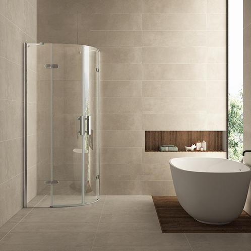 Douchecabine Wiesbaden kwartrond 2 deuren 90x90cm 8mm NANO, Doe-het-zelf en Verbouw, Sanitair, Douche, Nieuw, Chroom, Ophalen of Verzenden