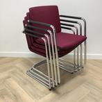 Tweedehands Wilkhahn Neos vergaderstoel, Bordeaux -rood, Huis en Inrichting, Stoelen, Ophalen of Verzenden, Gebruikt, Stof, Eén
