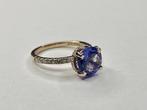 Ring - 14 karaat Roségoud - 3.11ct. tw. Tanzaniet - Diamant, Sieraden, Tassen en Uiterlijk, Nieuw