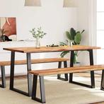 Eettafel Acacia 160x80 | OP = OP | Natuurlijke Rand!, Huis en Inrichting, Tafels | Eettafels, Nieuw, 150 tot 200 cm, Vier personen