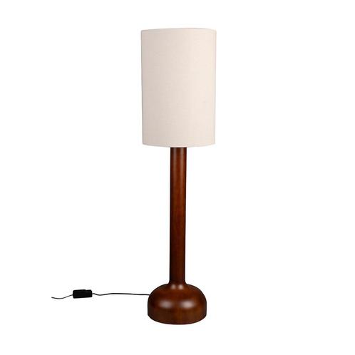 *WOONWINKEL* Dutchbone Jones Retro Design Vloerlamp Walnoot, Huis en Inrichting, Lampen | Vloerlampen, Nieuw, Verzenden