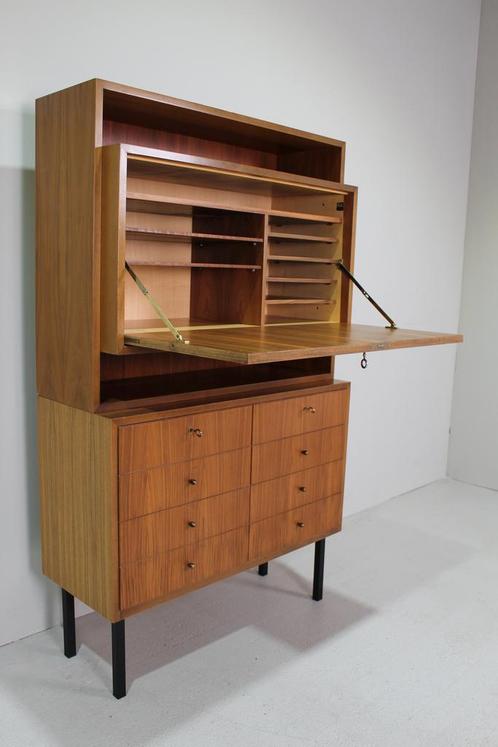 Vintage highboard, wandkast, secretaire - jaren 60, WK-möbel, Huis en Inrichting, Kasten | Overige, Zo goed als nieuw