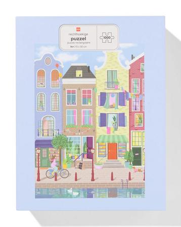 HEMA Legpuzzel 70x50cm 1000 stukjes grachtenpanden beschikbaar voor biedingen