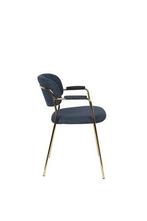 Eetkamerstoel - Roos - Goud/Blauw - House of Rebels, Huis en Inrichting, Stoelen, Verzenden, Nieuw