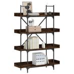 vidaXL Boekenkast 4-laags 100x33x145,5 cm bewerkt hout, Huis en Inrichting, Kasten | Boekenkasten, Verzenden, Nieuw, Overige houtsoorten