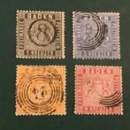 Baden 1860/1862 - Wapenschild : volledige emissie met volle, Postzegels en Munten, Postzegels | Europa | Duitsland, Gestempeld
