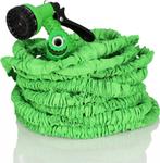 Flexibele Tuinslang - Inc. sproeikop - 45 meter - Groen, Verzenden, Zo goed als nieuw