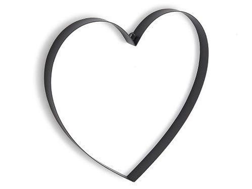 Frame plat metalen hart 30 cm *2.5 zwart metalenframe metal, Hobby en Vrije tijd, Knutselen, Nieuw, Ophalen of Verzenden