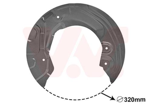 REMSCHIJF BESCHERMER VOOR BMW 1 E81/E82E/E87/E88 2004-2013, Auto-onderdelen, Remmen en Aandrijving, Nieuw, Ophalen of Verzenden