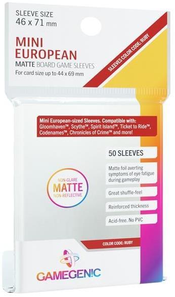 Sleeves Matte Mini European-Sized Boardgame 46x71mm |, Hobby en Vrije tijd, Verzamelkaartspellen | Overige, Nieuw, Verzenden