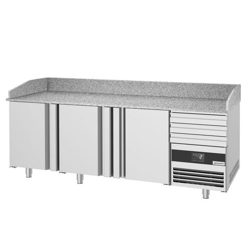 GGM Gastro | Pizza koelwerkbank PREMIUM - 2150x800mm - met 3, Zakelijke goederen, Horeca | Meubilair en Inrichting, Verzenden