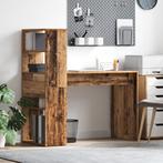vidaXL Bureau met Opslag Oud Hout 113x54x120 cm Gemaakt van, Huis en Inrichting, Verzenden, Nieuw