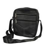 Crossbody Tas Leder Zwart, Verzenden, Nieuw