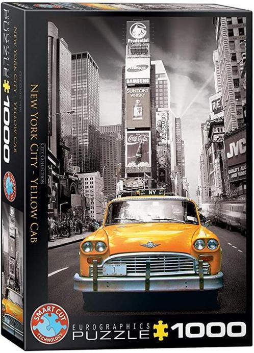 New York City Yellow Cab Gele Taxi 1000 stukjes (Steden), Hobby en Vrije tijd, Denksport en Puzzels, Overige typen, Nieuw, Ophalen of Verzenden