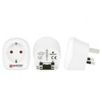 Reisstekker | Europa naar Engeland (Geaard, Type F  G), Verzenden, Nieuw