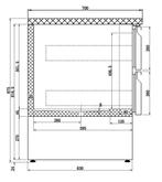 Combisteel Koelwerkbank 400L Met 6 Laden | 1365x700x875mm, Witgoed en Apparatuur, Ophalen of Verzenden, Nieuw