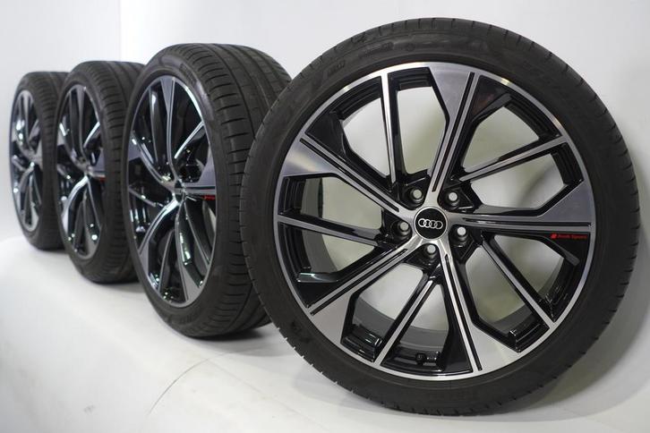Audi Q5 SQ5 80A 21 inch velgen Pirelli Zomerbanden Origineel, Auto-onderdelen, Banden en Velgen, Velg(en), Gebruikt, 21 inch, Zomerbanden