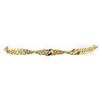 Gouden vintage singapore armband 14 krt, Sieraden, Tassen en Uiterlijk, Armbanden, Ophalen of Verzenden, Nieuw