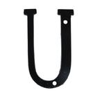 Letter U Klein IJzer zwart 75 mm, Verzenden, Nieuw