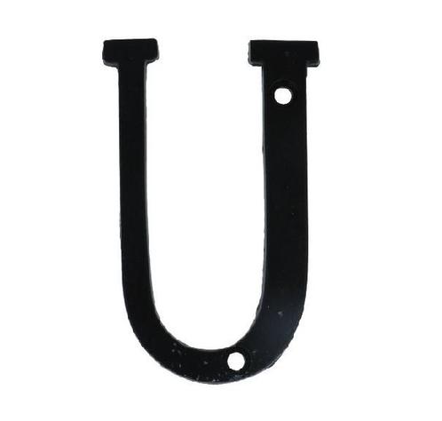 Letter U Klein IJzer zwart 75 mm, Doe-het-zelf en Verbouw, Hang- en Sluitwerk, Verzenden