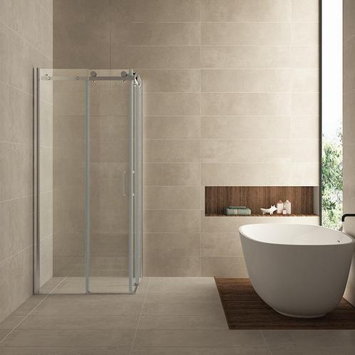BWS Douchecabine Hoekinstap met 2 Schuifdeuren 90x90x200 cm, Doe-het-zelf en Verbouw, Sanitair, Douche, Nieuw, Chroom, Ophalen of Verzenden
