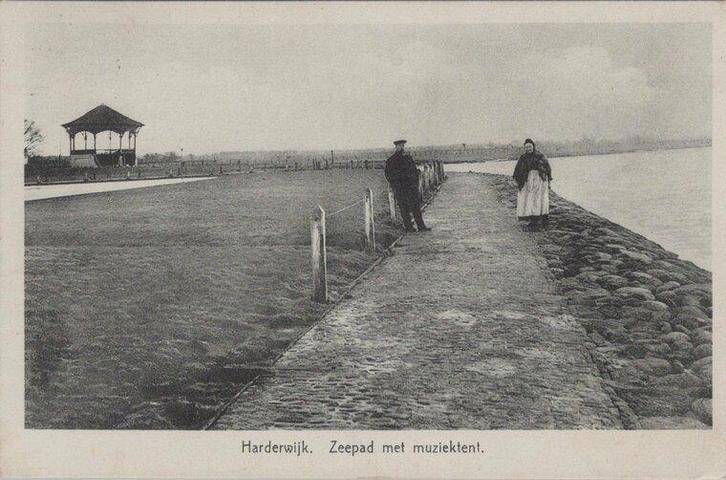 HARDERWIJK - Zeepad met muziektent, Verzamelen, Ansichtkaarten | Nederland, Verzenden
