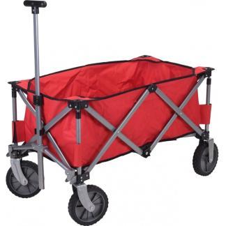 Bolderkar | 90 x 49 x 58 cm (Tot 70 kg, Opvouwbaar, Rood), Caravans en Kamperen, Kampeeraccessoires, Nieuw, Verzenden