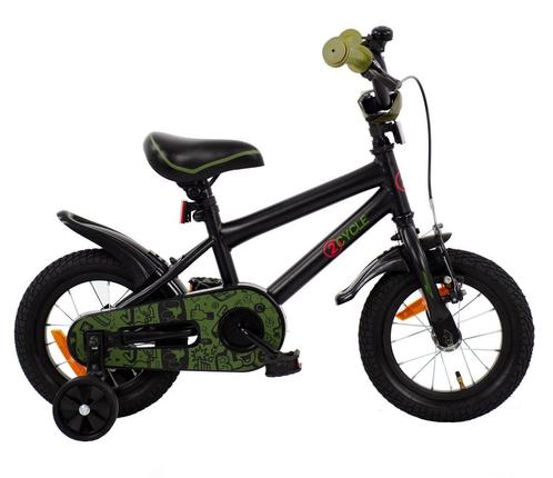 2Cycle BMX - Zwart-Groen - Jongensfiets 2 tot 4 jaar, Fietsen en Brommers, Fietsen | Jongens, Nieuw, Verzenden