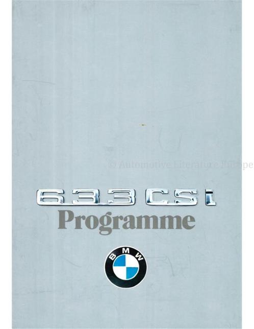 1979 BMW 6 SERIE BROCHURE JAPANS, Boeken, Auto's | Folders en Tijdschriften, BMW
