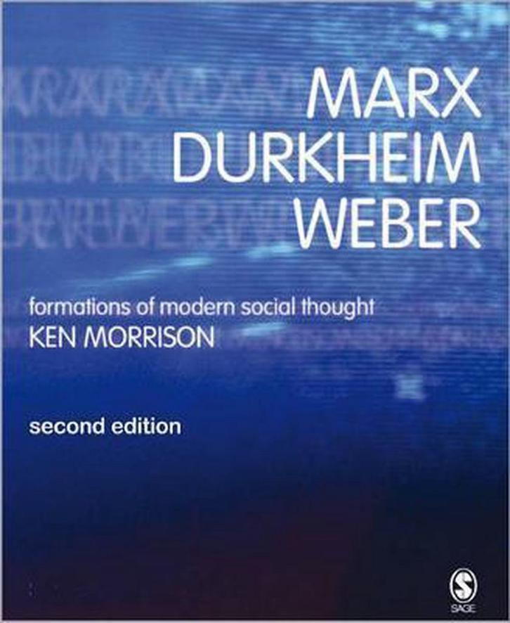 Marx, Durkheim, Weber 9780761970569 Ken Morrison, Boeken, Taal | Engels, Gelezen, Verzenden