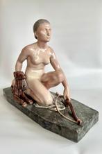 Emile Bracquemond (1889-1970) - sculptuur, Diana - Art Deco, Antiek en Kunst, Antiek | Glas en Kristal