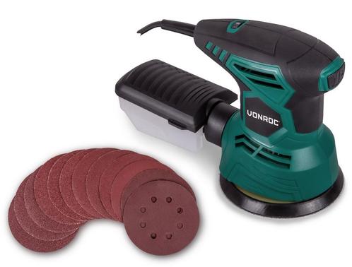 Excentrische schuurmachine 300W | Incl. stofopvangbox en, Doe-het-zelf en Verbouw, Gereedschap | Schuurmachines, Nieuw, Verzenden