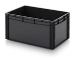 Stapelbak 600x400x320mm, ESD PP, Zwart, gebruikt, Zakelijke goederen, Ophalen of Verzenden