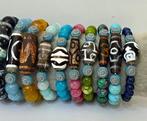 Set van 20 armbanden van natuurlijke stenen, met de