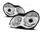 Chrome koplampen geschikt voor Mercedes W203 C-klasse, Auto-onderdelen, Verlichting, Verzenden, Nieuw, Mercedes-Benz