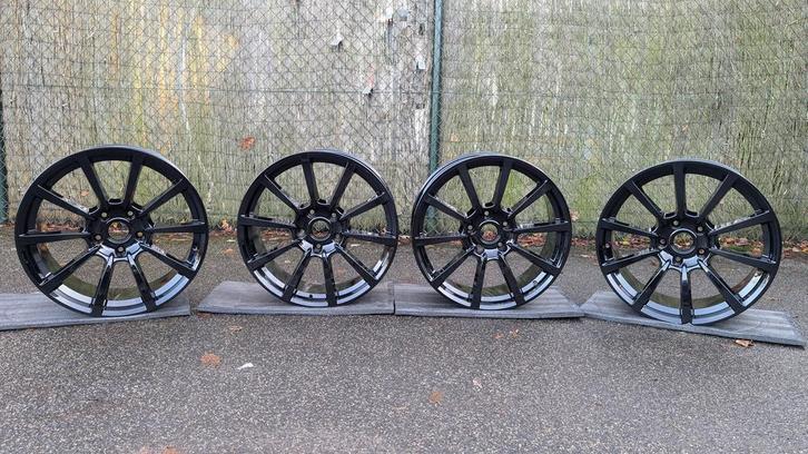 Set 20 Inch Porsche 911 991 Classic Velgen in Gloss Black, Auto-onderdelen, Banden en Velgen, Velg(en), Nieuw, 20 inch, Personenwagen