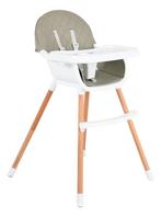 Cangaroo Gelato Grey 2-in-1 Houten Kinderstoel, Kinderen en Baby's, Kinderstoelen, Verzenden, Nieuw