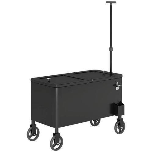 TRUUSK 76L Koelwagen Serveerwagen Met Wielen Flesopener Deks, Huis en Inrichting, Keuken | Keukenbenodigdheden, Nieuw, Verzenden
