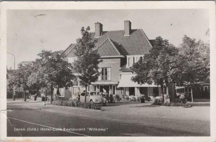 LAREN (Gld.) - Hotel-Café-Restaurant Witkamp, Verzamelen, Ansichtkaarten | Nederland, Verzenden