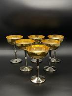 Orfèvre italien à identifier - Champagneglas (6) - Verguld,