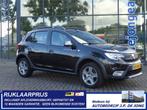 Dacia Sandero Stepway 0.9Tce 90pk AUTOMAAT Airco Navi Cruise, Auto's, Stof, Met garantie (alle), Zwart, Origineel Nederlands
